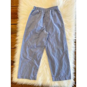 Blue micro gingham‎ pants size 6 EUC